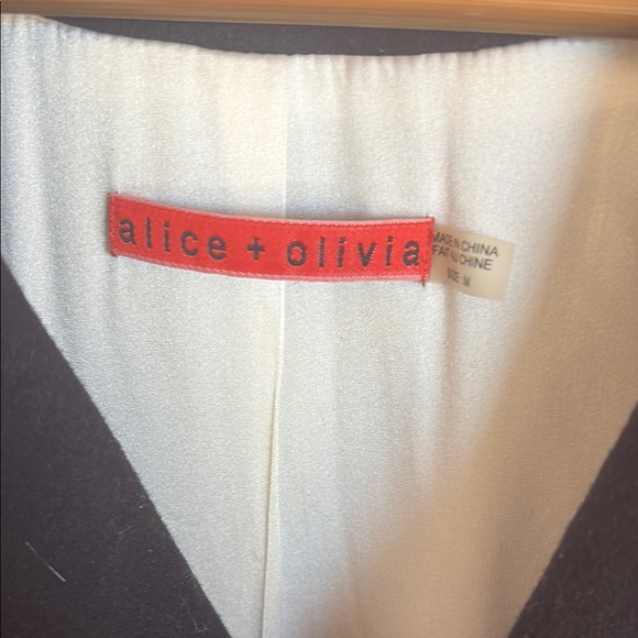 Alice + Olivia Black Women's Coat - Picture 3 of 5